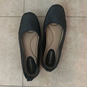 SEMBONIA Black Flats